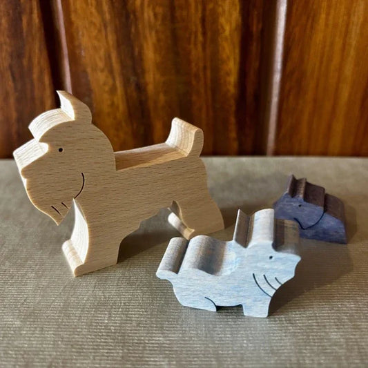 Juguete de madera | Schnauzer - Casa TSUGU