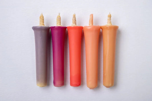 Velas Japonesas Artesanales - Rosa (5 pzas) - Casa TSUGU