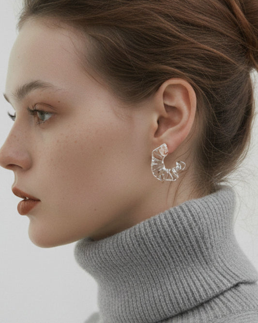 Aretes "Icicle Drape" HARIO Lampwork Factory