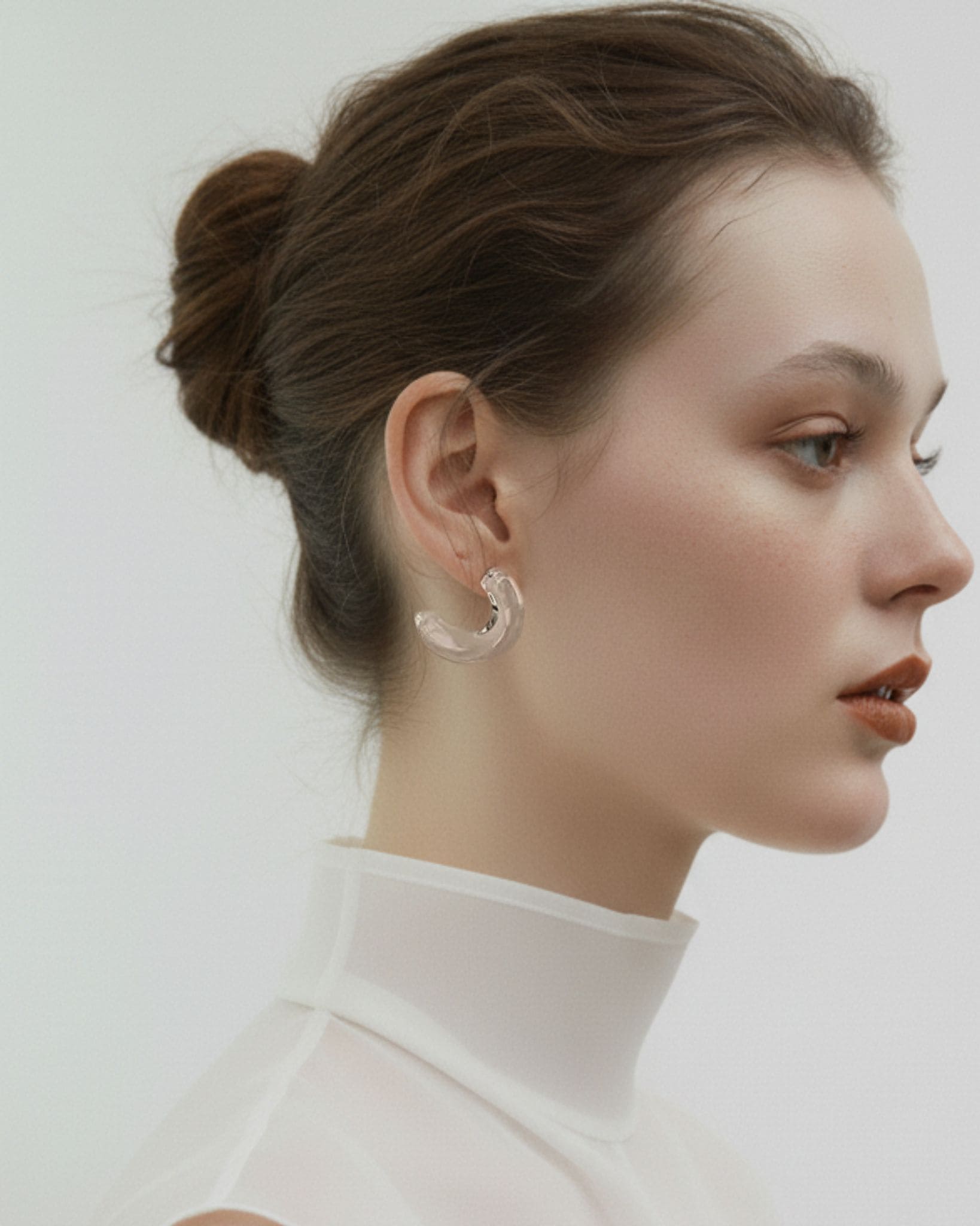 Aretes "Petrichor Hoop" HARIO Lampwork Factory