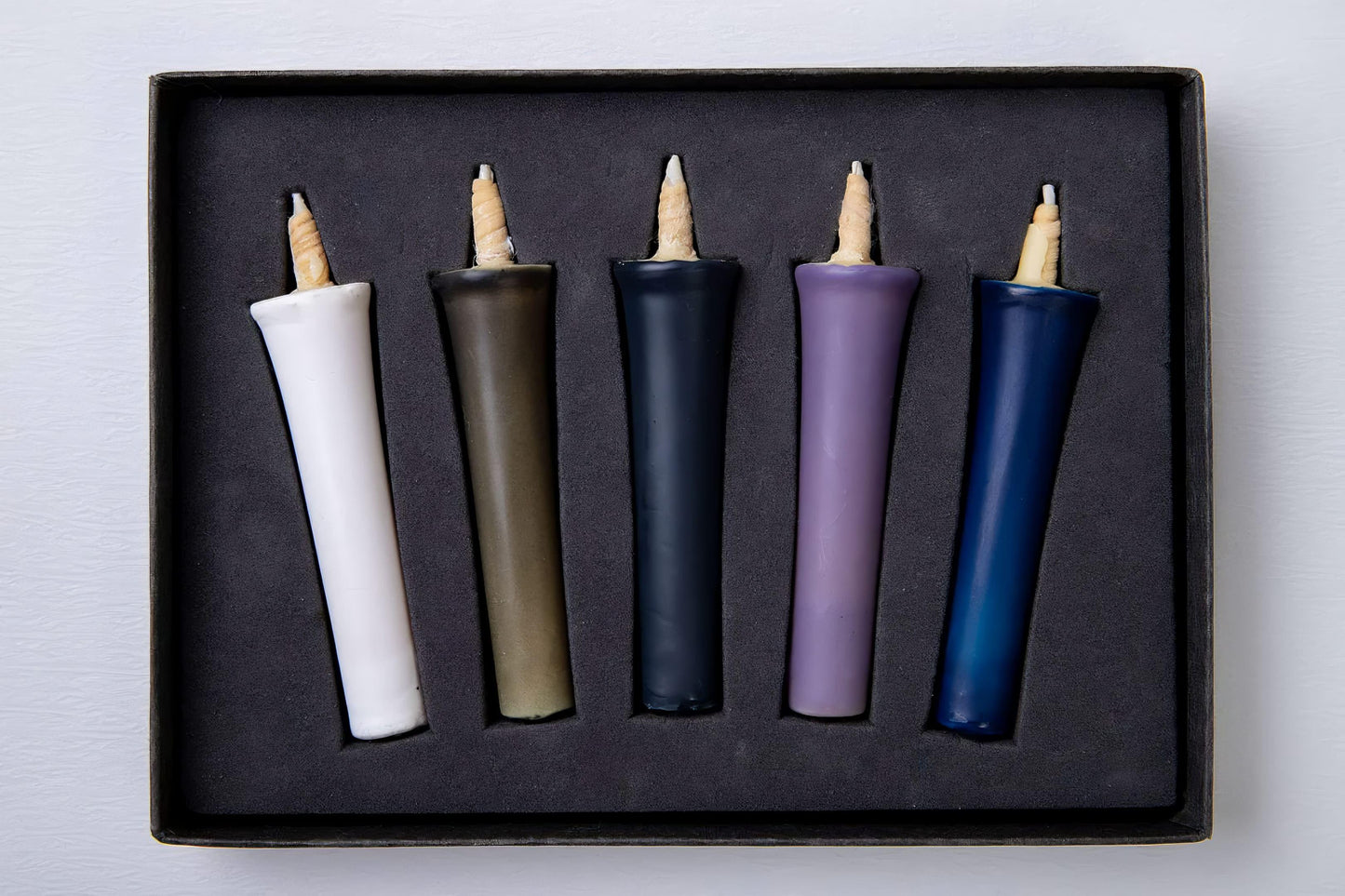 Velas Japonesas Artesanales – Azul (5 pzas) - Casa TSUGU