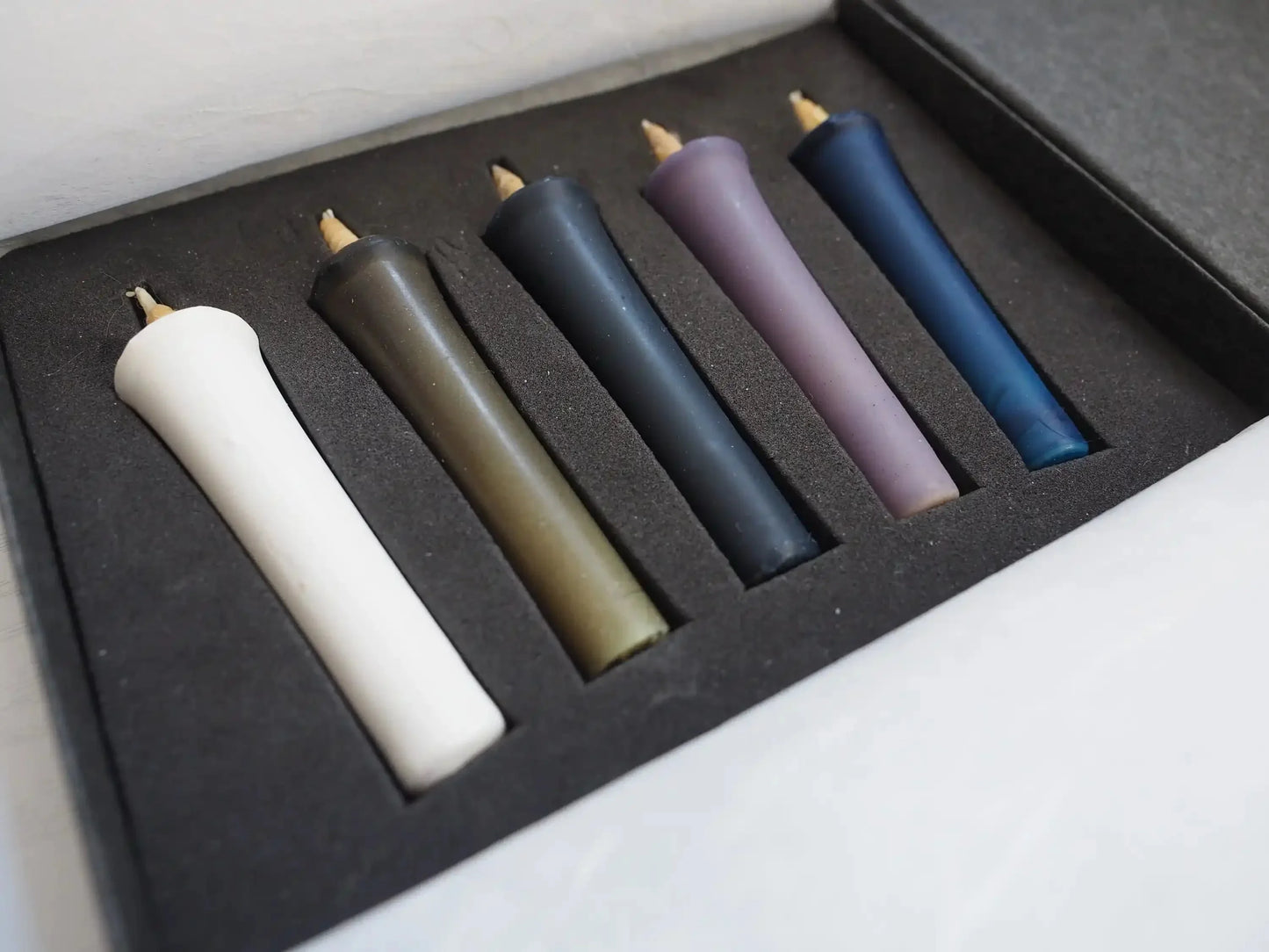 Velas Japonesas Artesanales – Azul (5 pzas) - Casa TSUGU