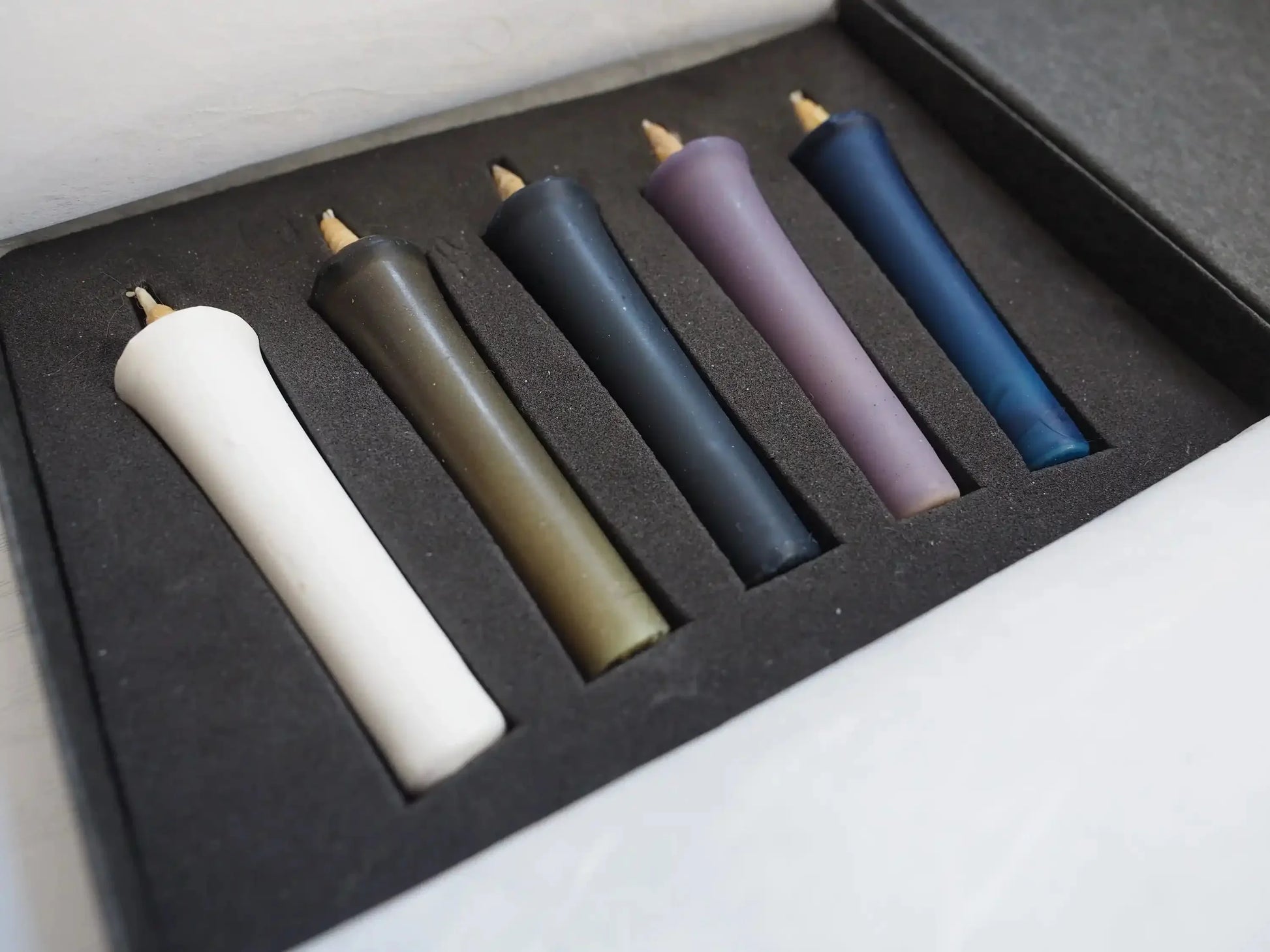 Velas Japonesas Artesanales – Azul (5 pzas) - Casa TSUGU