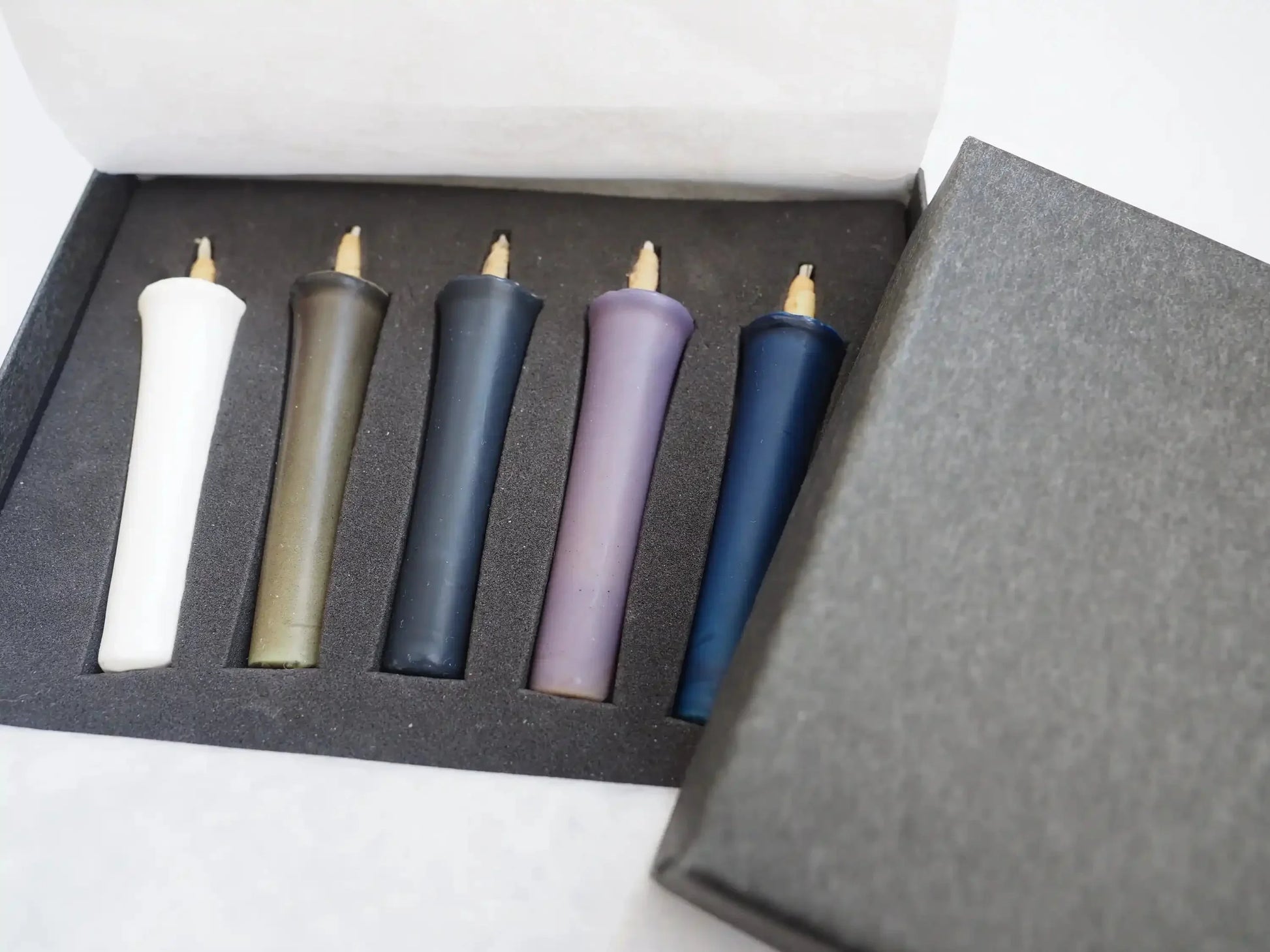 Velas Japonesas Artesanales – Azul (5 pzas) - Casa TSUGU