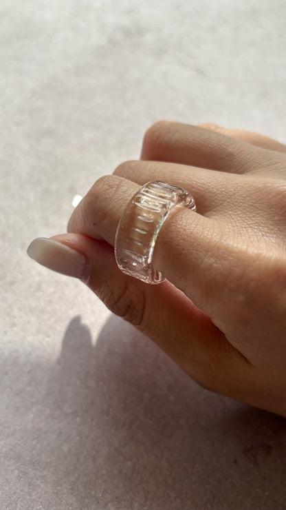 Anillo / Ear cuff "Icicle" HARIO Lampwork Factory