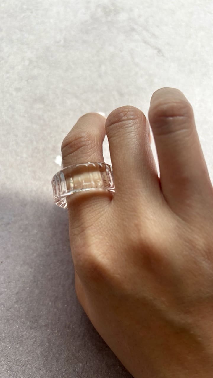 Anillo / Ear cuff "Icicle" HARIO Lampwork Factory