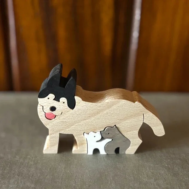 Juguete de madera | Siberian Husky - Casa TSUGU