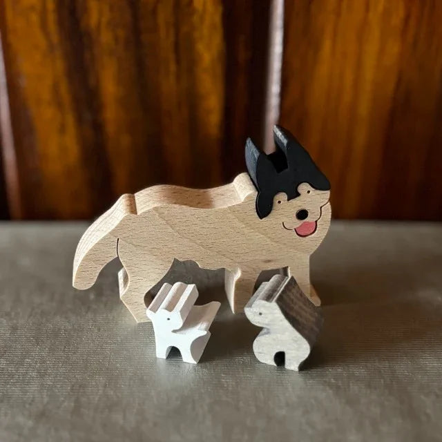 Juguete de madera | Siberian Husky - Casa TSUGU
