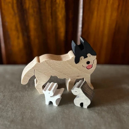 Juguete de madera | Siberian Husky - Casa TSUGU