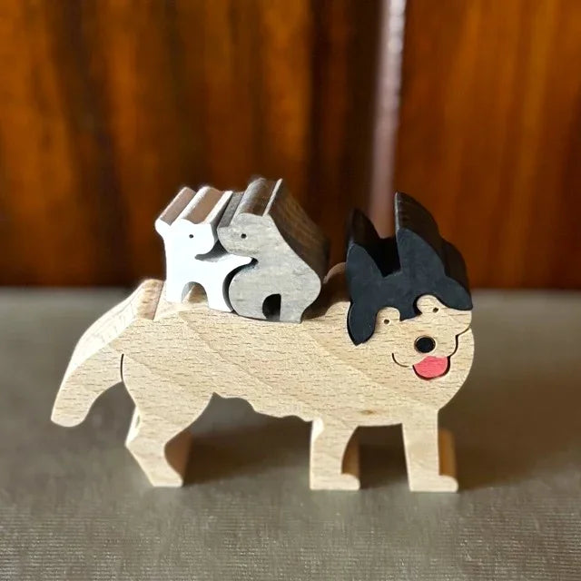 Juguete de madera | Siberian Husky - Casa TSUGU
