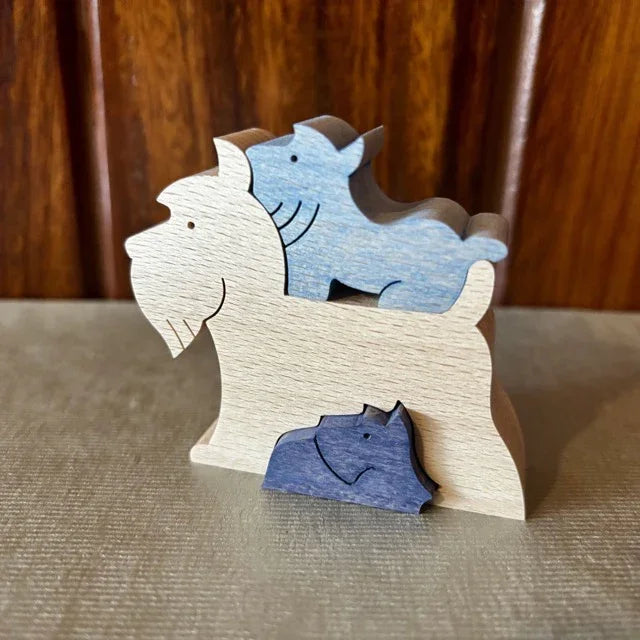 Juguete de madera | Schnauzer - Casa TSUGU