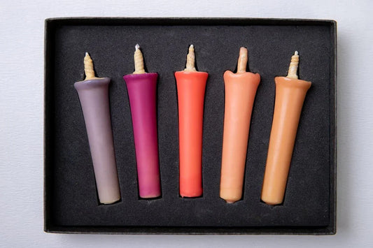 Velas Japonesas Artesanales - Rosa (5 pzas) - Casa TSUGU