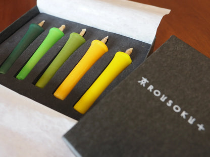 candle-green-gradation-set